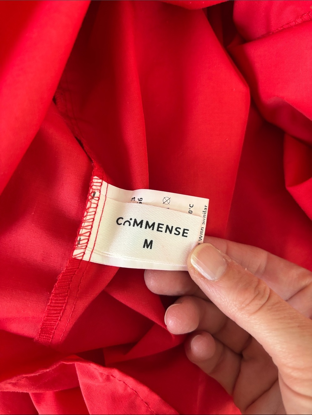 Commense Solid Backless Long Dress Red M - Picture 6 of 8